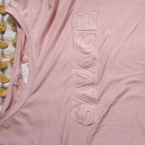 Pink savage T-shirt